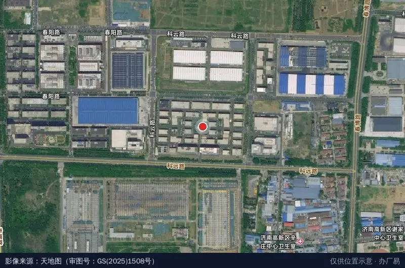 济高·智能智造科技园卫星位置示意图
