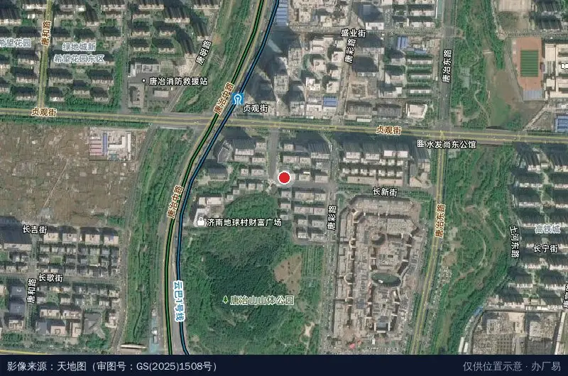 银丰新能源产业园卫星位置示意图