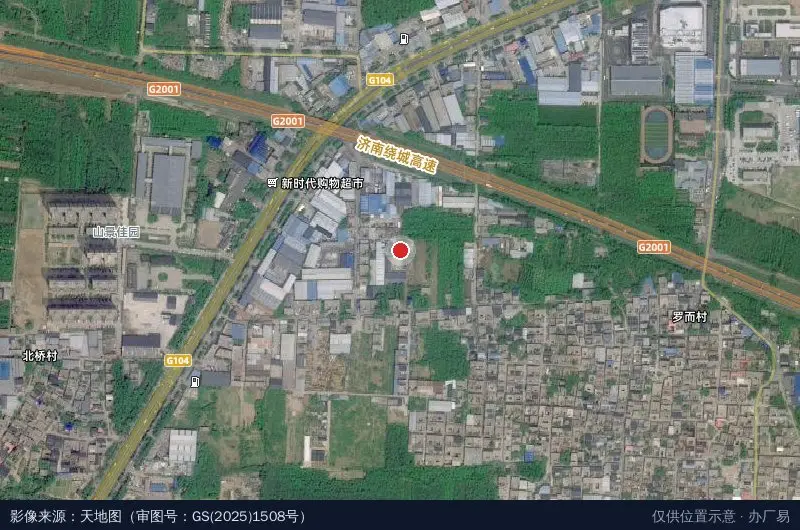 山东朵拉智能科技产业园卫星位置示意图