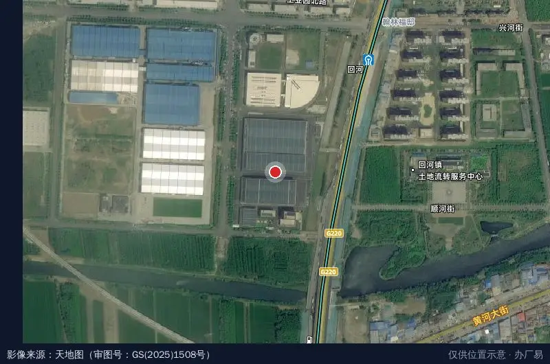 鑫方盛山东数智科技产业园卫星位置示意图