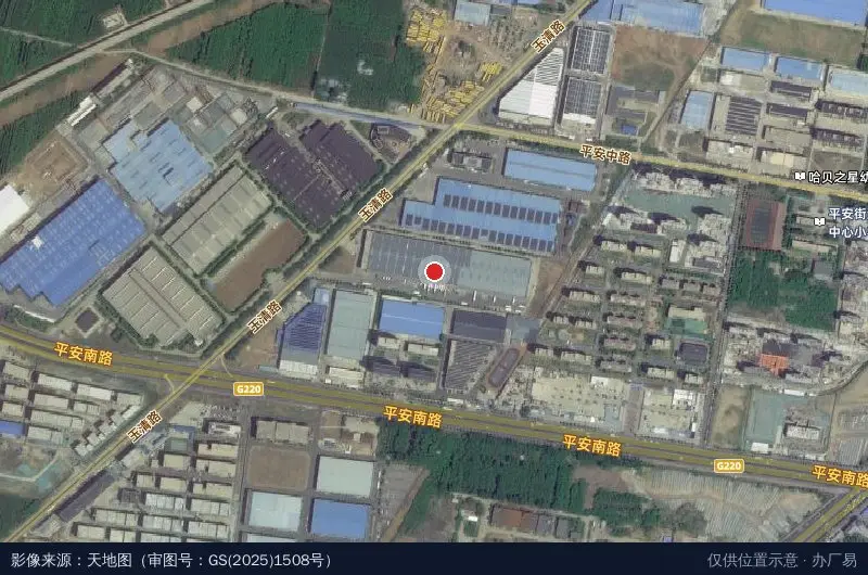 济南壹米腾飞物流供应链产业园卫星位置示意图