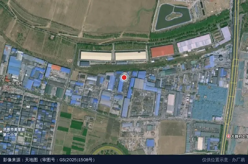 山东快易通物流园北园区卫星位置示意图