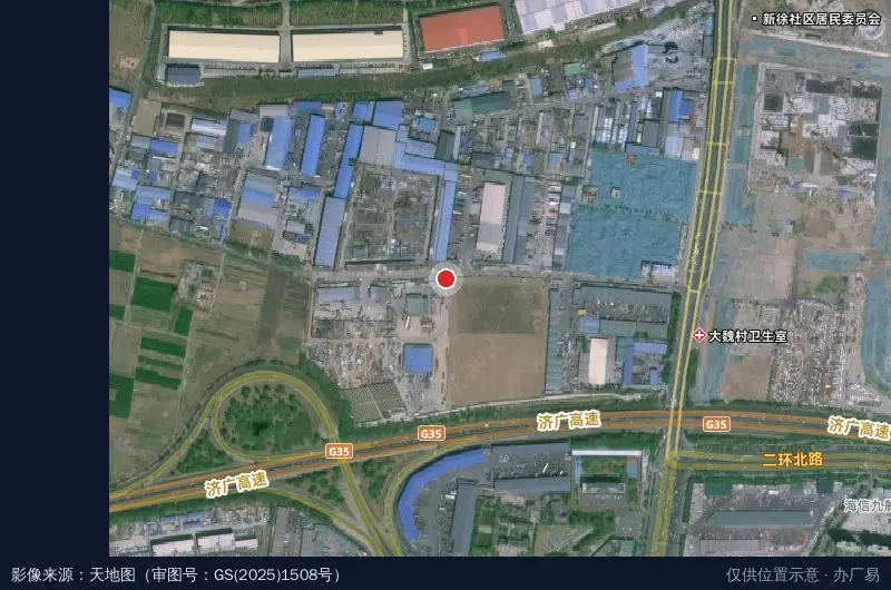 快易通物流园西区卫星位置示意图