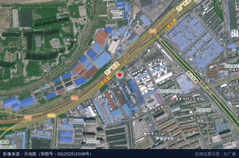 湘达物流园卫星位置示意图