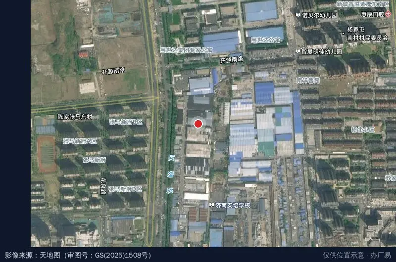 泰圣元物流园卫星位置示意图