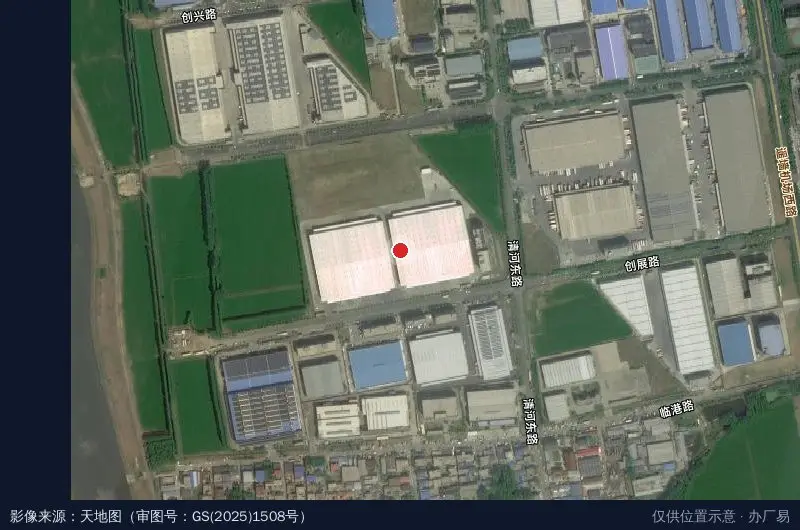 万纬济南临港冷链物流园卫星位置示意图