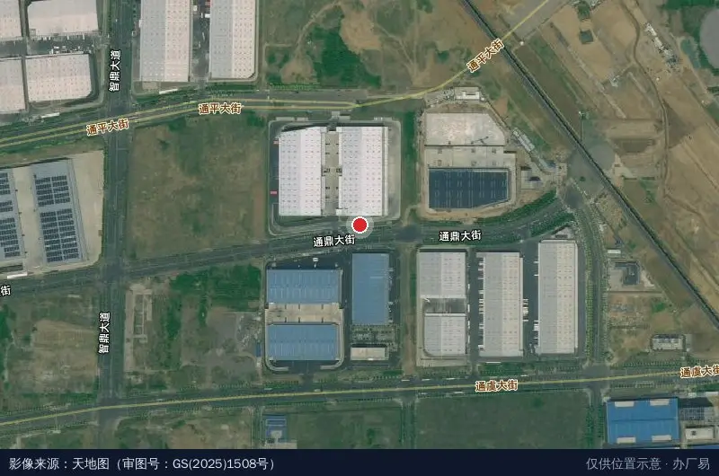 济南泉康智慧金融物流园卫星位置示意图