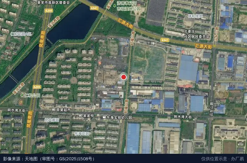 山东宏诚物流园卫星位置示意图
