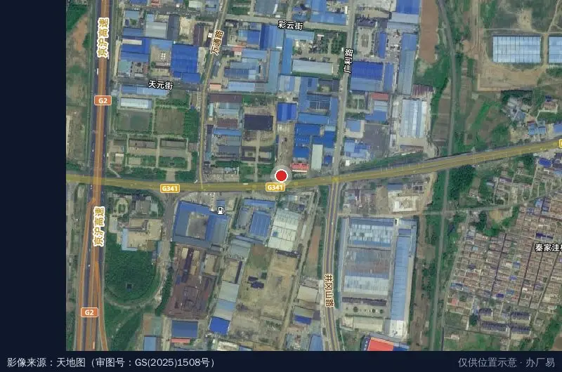 山东锦华智能物流园卫星位置示意图