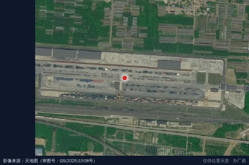 董家镇铁路货运中心卫星位置示意图