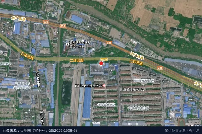 鑫道物流园卫星位置示意图