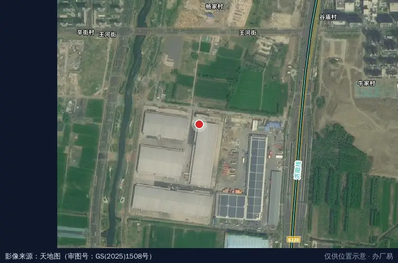 万纬济南济阳物流园卫星位置示意图