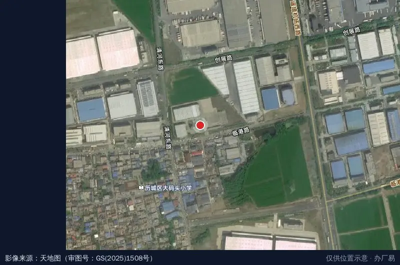 装配式建筑材料产业园卫星位置示意图