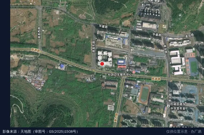 大宗能源商品总部产业园卫星位置示意图