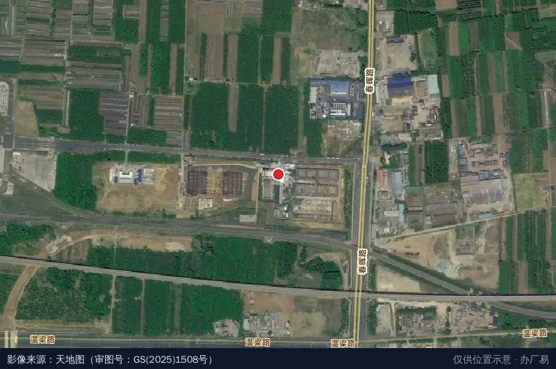 山东(济南)国际铁路货运中心产业园卫星位置示意图