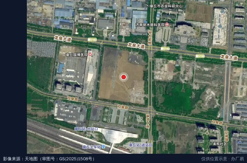 龙泉汽车产业园卫星位置示意图