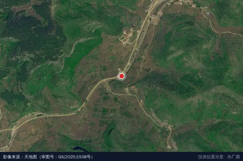 文祖水龙洞药乡文旅产业园卫星位置示意图