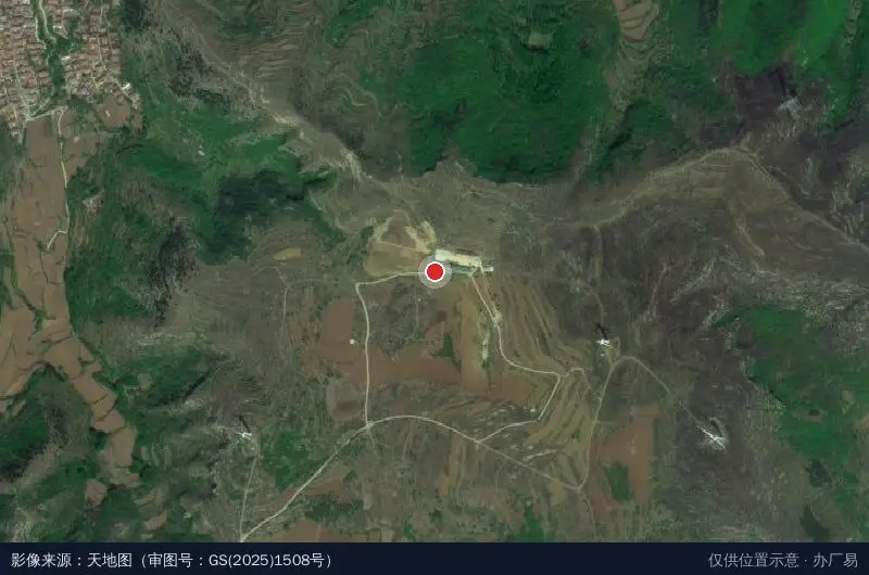 济南市莱芜区百旺园生态产业农场卫星位置示意图
