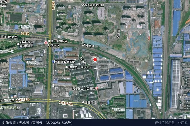 山高电商产业园卫星位置示意图