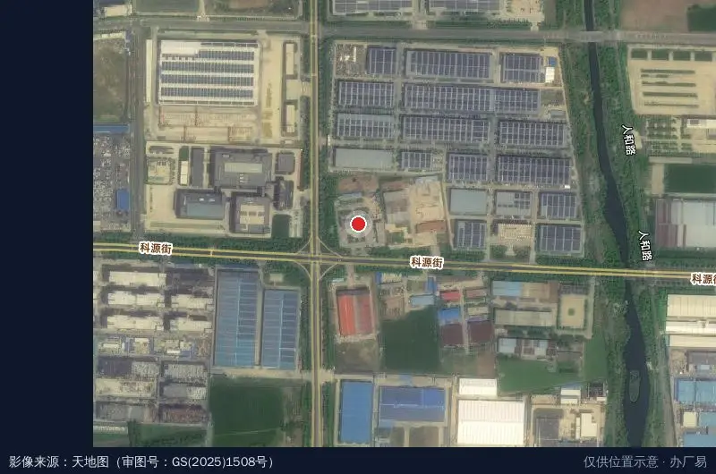 商河经济开发区应急联防救援站卫星位置示意图