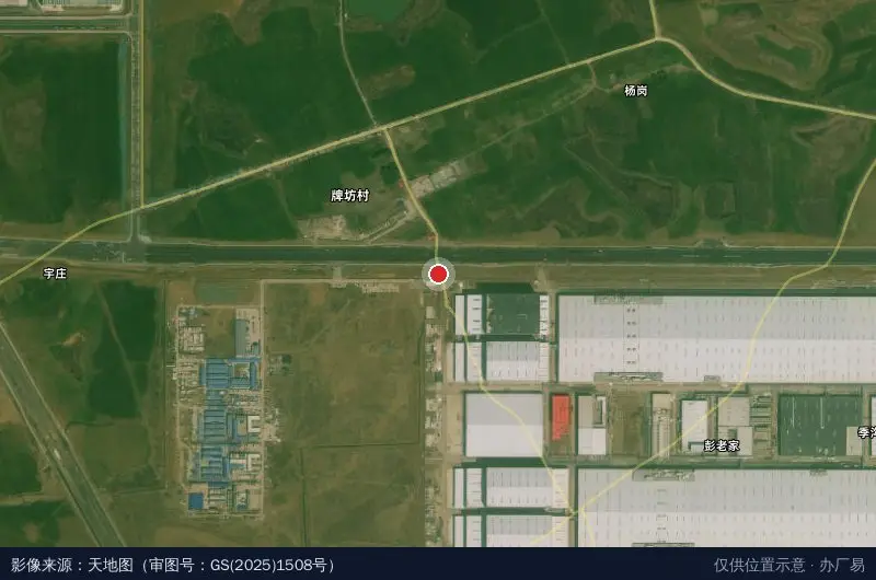佳通工业园卫星位置示意图