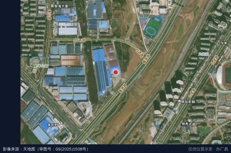 薹戈昱贤工业园卫星位置示意图