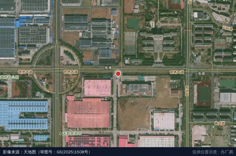 江淮工业园卫星位置示意图