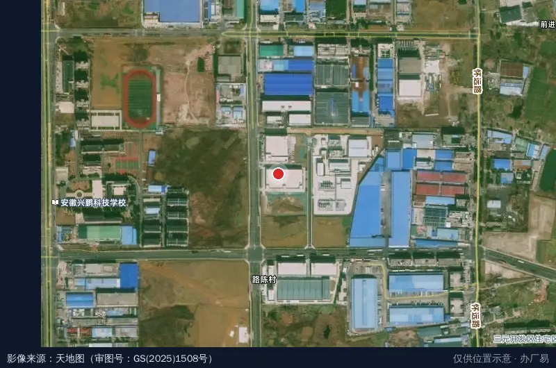 合肥远隆工业园卫星位置示意图