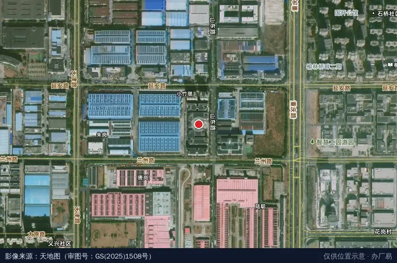 青网科技园卫星位置示意图