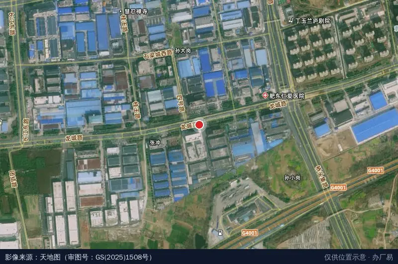昌华服饰工业园卫星位置示意图