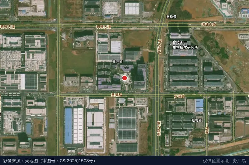 人工智能产业园一期卫星位置示意图