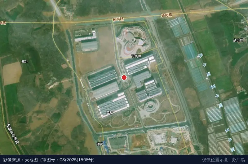 聚变堆主机关键系统综合研究设施园区卫星位置示意图