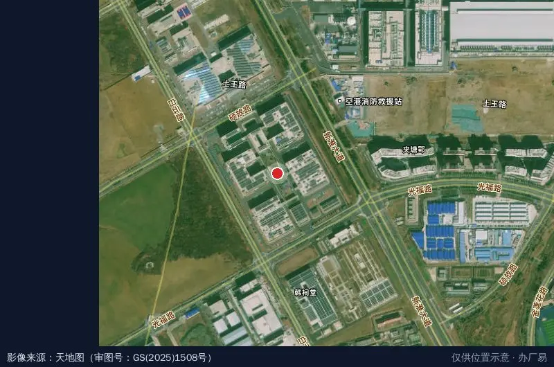 新桥集成电路科技园卫星位置示意图