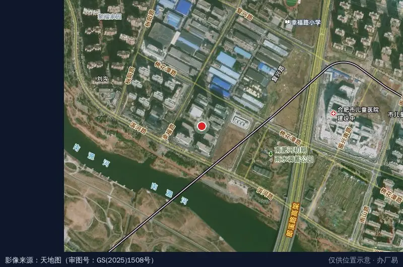 中国网谷卫星位置示意图