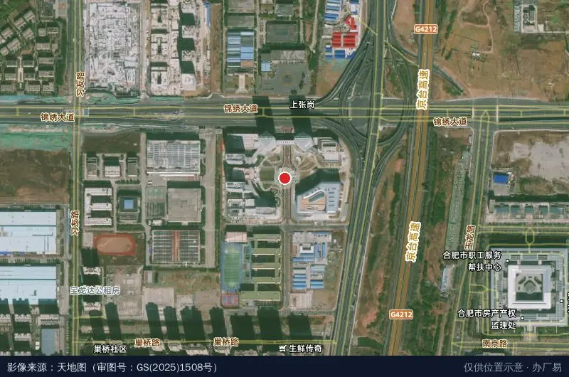 南艳湖科技园卫星位置示意图