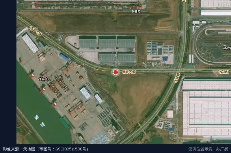 合肥派河国际物流园汽车物流中心卫星位置示意图