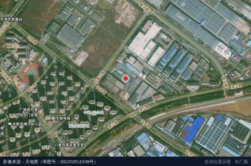 美惠物流园卫星位置示意图