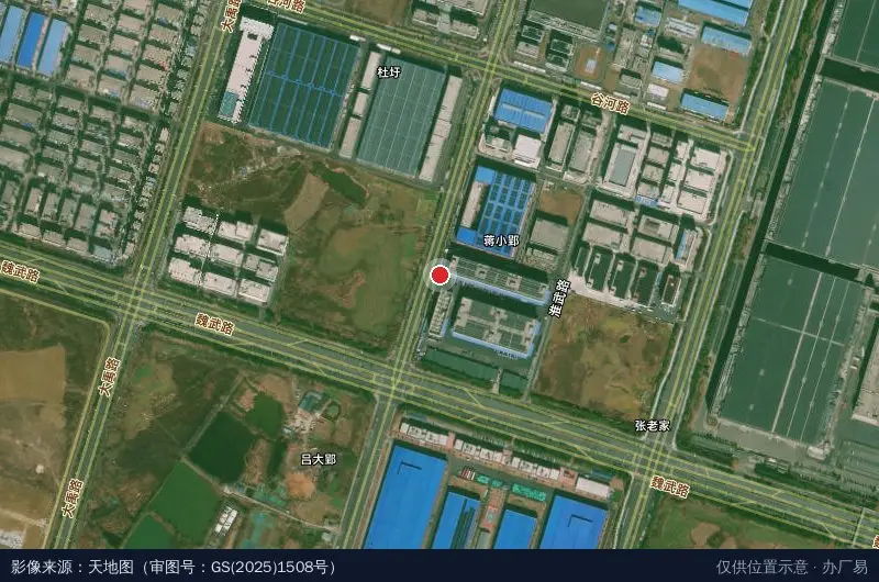 来往物流园卫星位置示意图