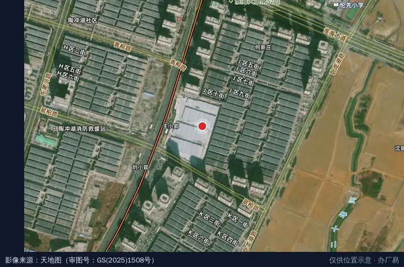 鑫越物流(京商物流园)卫星位置示意图