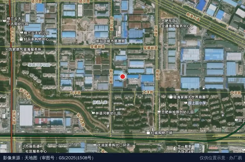老汪物流(启耀物流园)卫星位置示意图