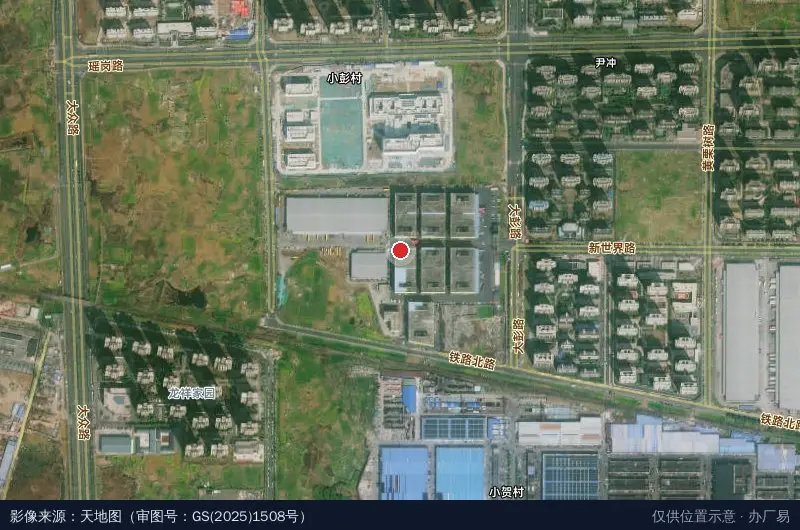 远洋物流园卫星位置示意图