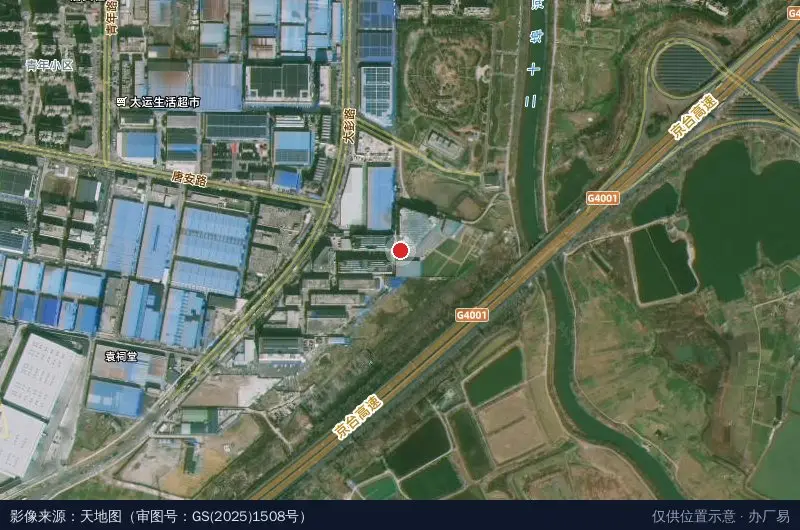五星果品产业园(大彭路园区)卫星位置示意图