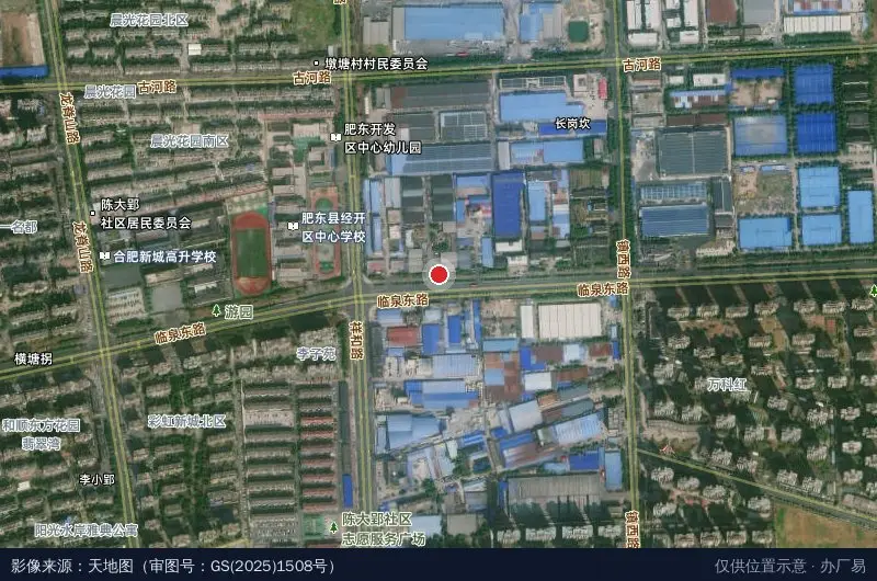 金满物流园卫星位置示意图