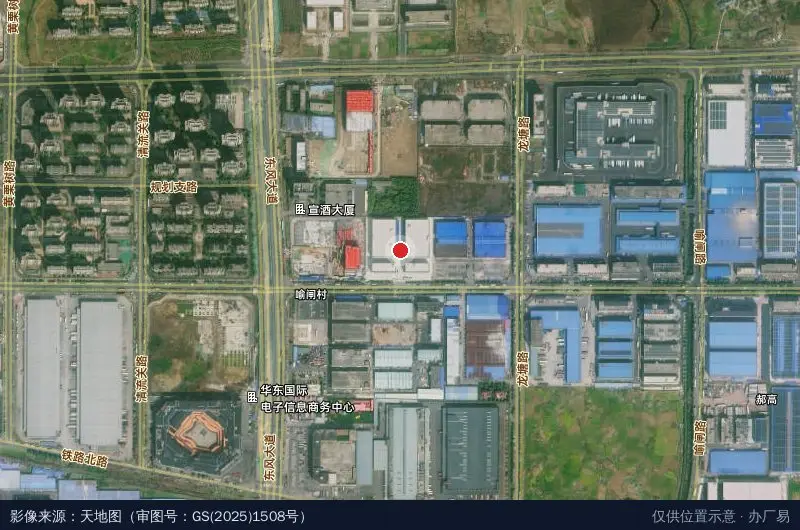 智景电商物流园卫星位置示意图