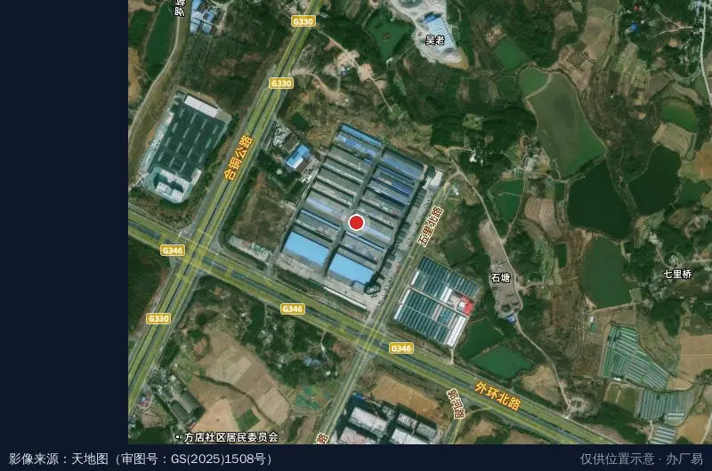 百大周谷堆庐江农产品物流园卫星位置示意图