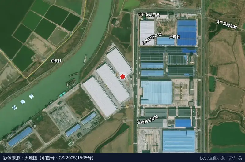 远洋物流四期肥东物流园卫星位置示意图