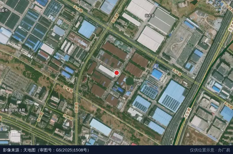 鑫茂物流园卫星位置示意图