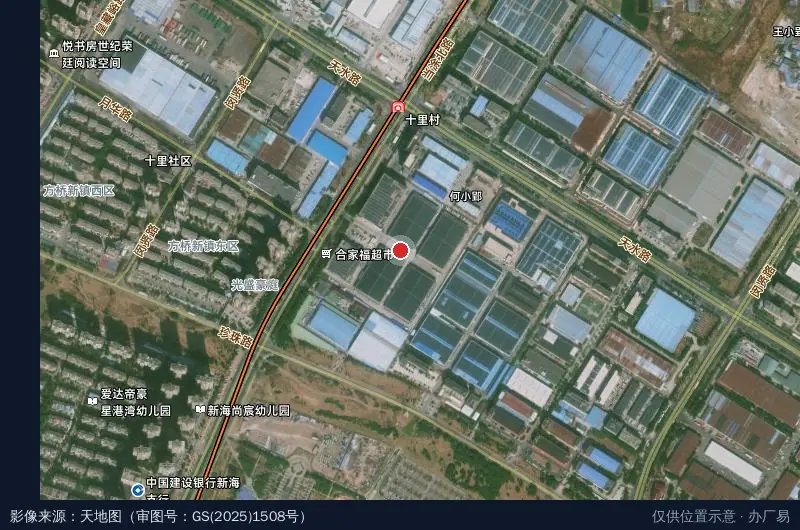 百大全渠道智能物流园卫星位置示意图