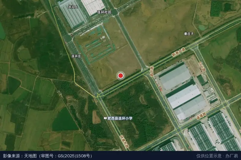 合肥龙延智能高端装备产业园卫星位置示意图