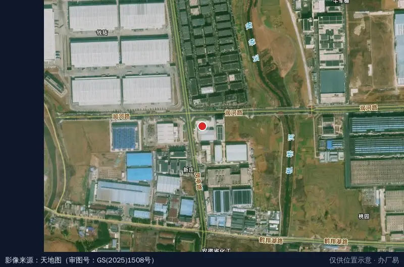 安徽环保建材产业园卫星位置示意图